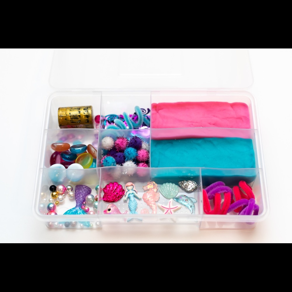 Mermaid sensory kit homemade non toxic play dough